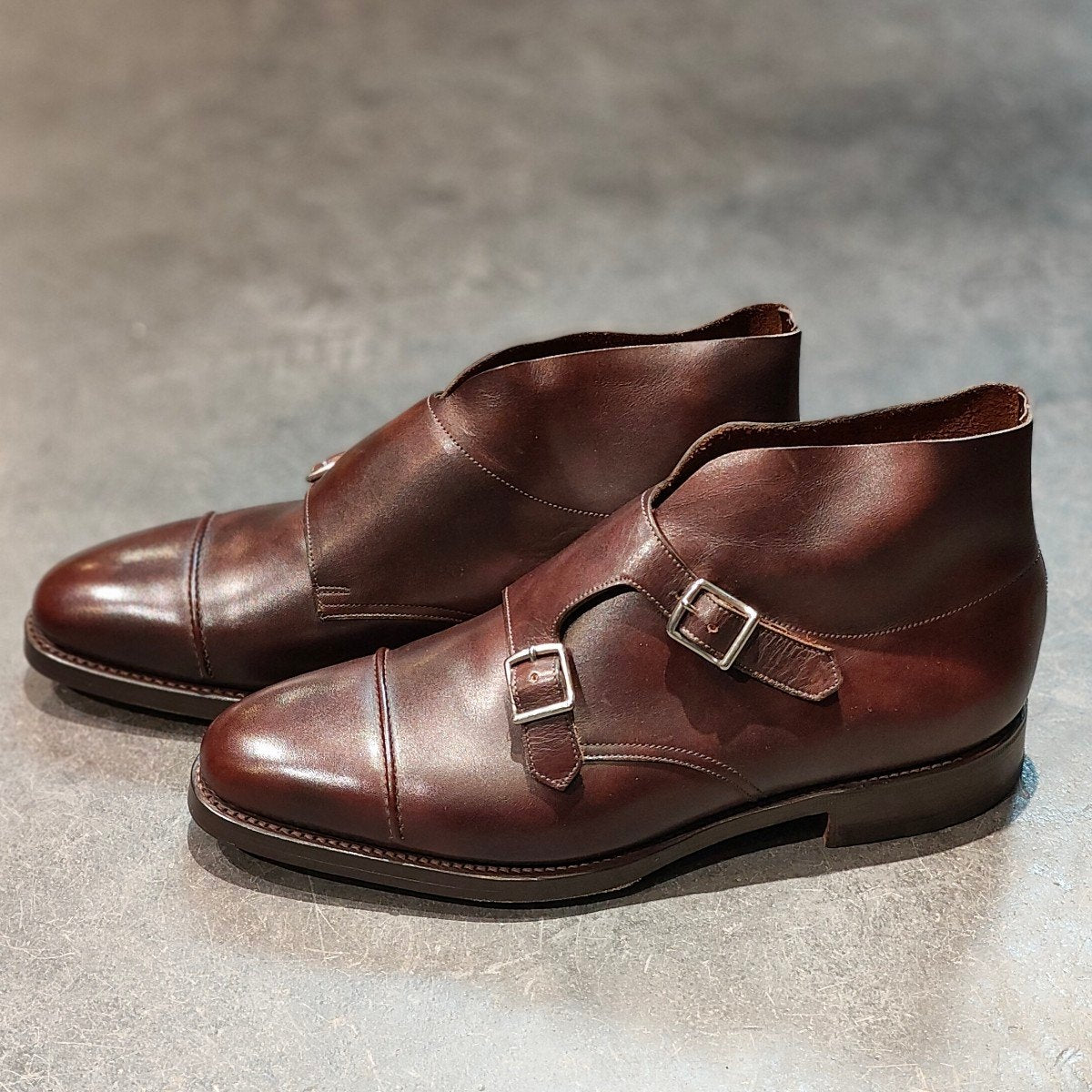 試着程度【JOHN LOBB】ジョンロブ ウィリアム2 ブーツ ミスティカーフ ダークブラウン サイズUK6.5E 9795Rラスト