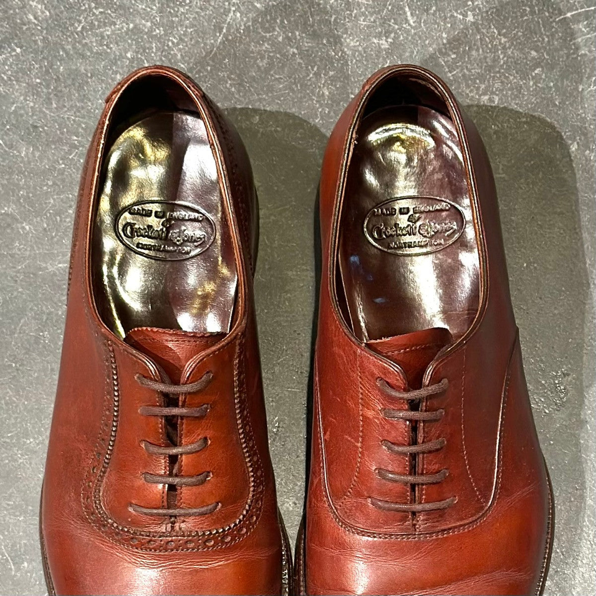 美品【Crockett&Jones】クロケット&ジョーンズ アルバニー アデレード カーフ ブラウンサイズUK6D