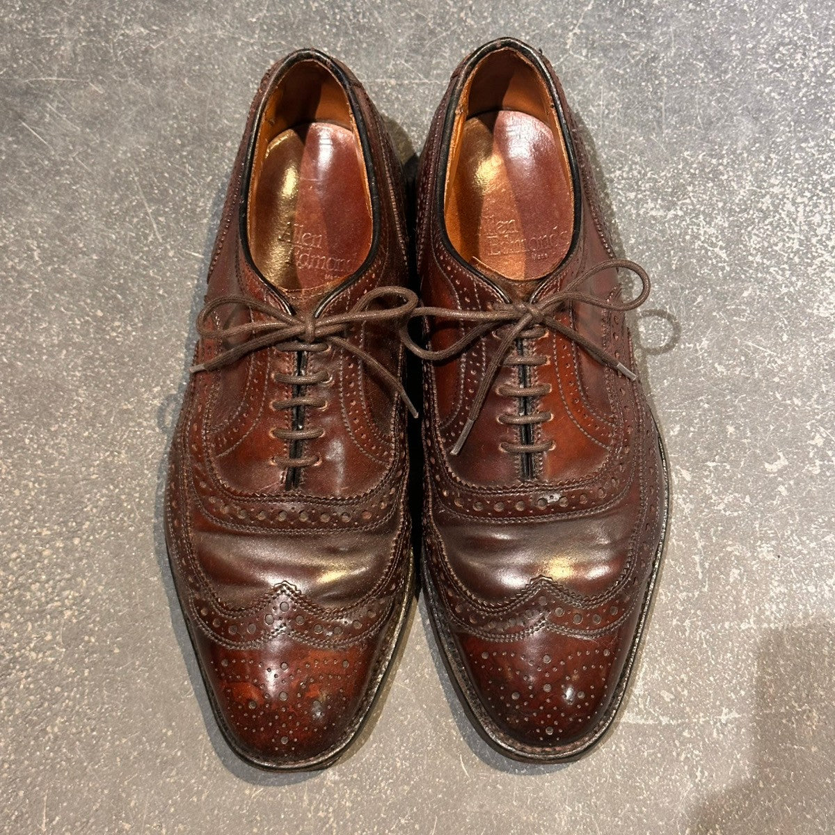 【Allen Edmonds】アレンエドモンズ 40196 ウイングチップ コードバン ダークバーガンディ サイズUS6E