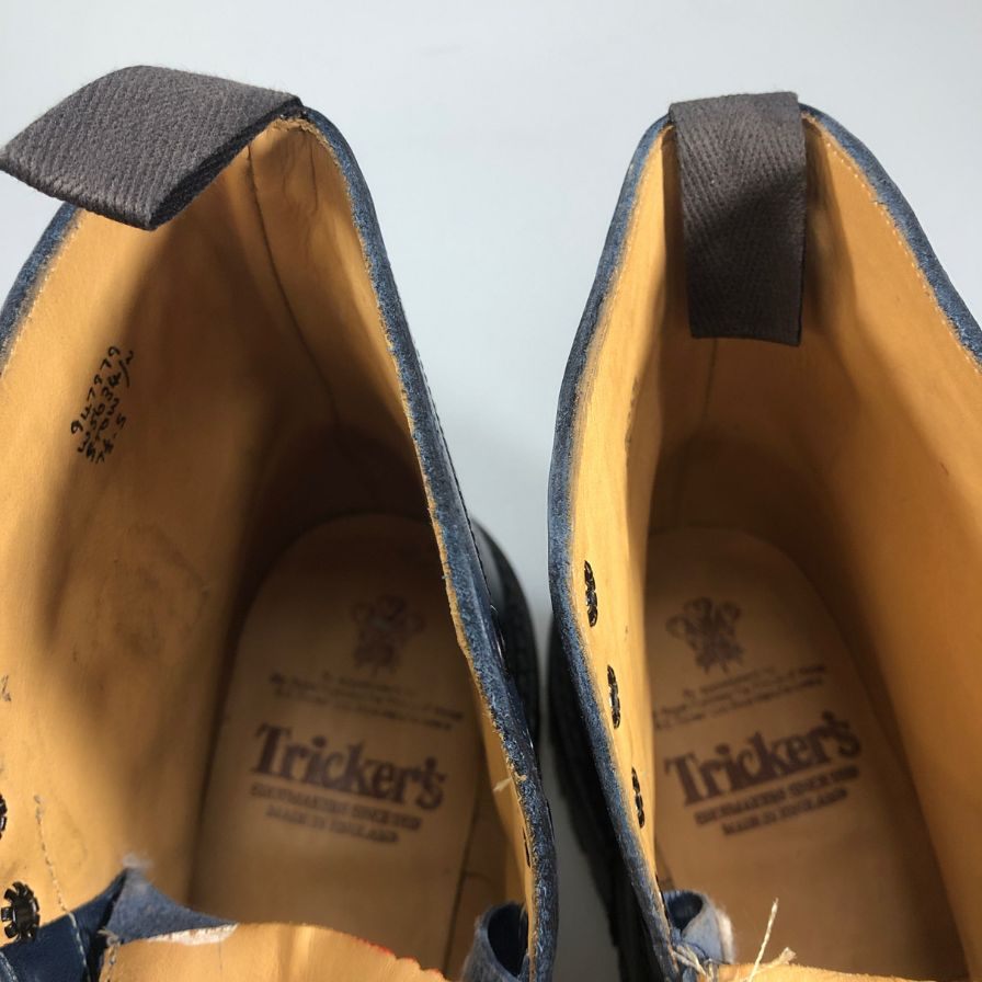 Tricker's】トリッカーズ 944732 M2508 ブーツ レザー ネイビー（紺