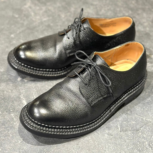 極美品【GRENSON】グレンソン S199G 426 プレーントゥ トリプルウェルト グレインレザー ブラック サイズ6.5Ｇ
