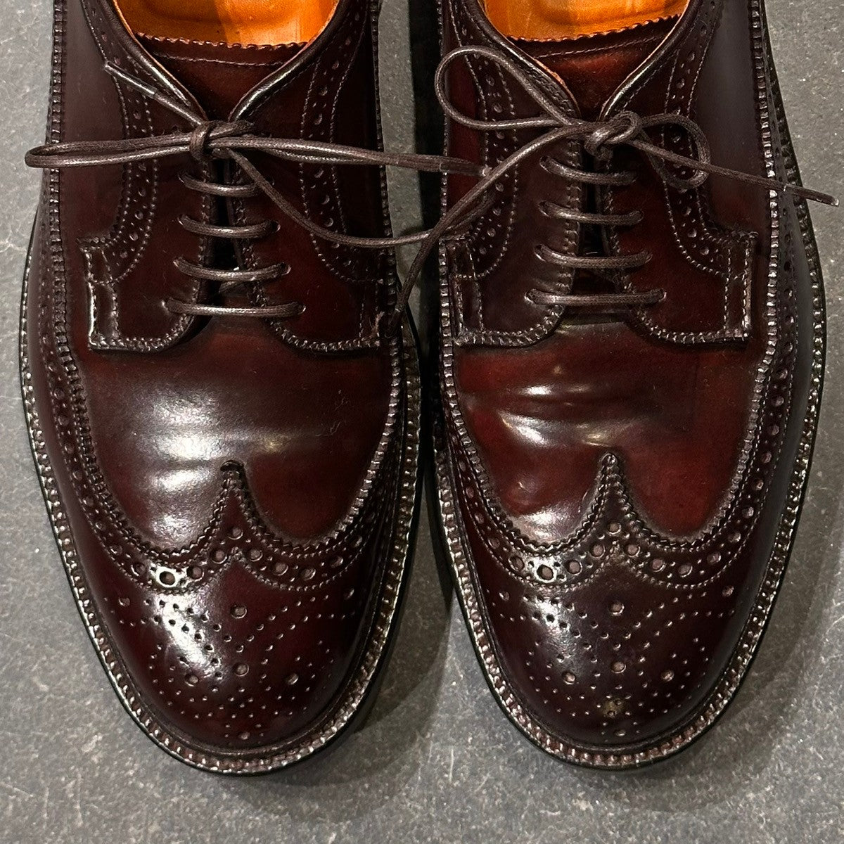 美品【ALDEN】オールデン 975 ユナイテッドアローズ別注 LWB コードバン ダークバーガンディ サイズUS6.5D バリーラスト