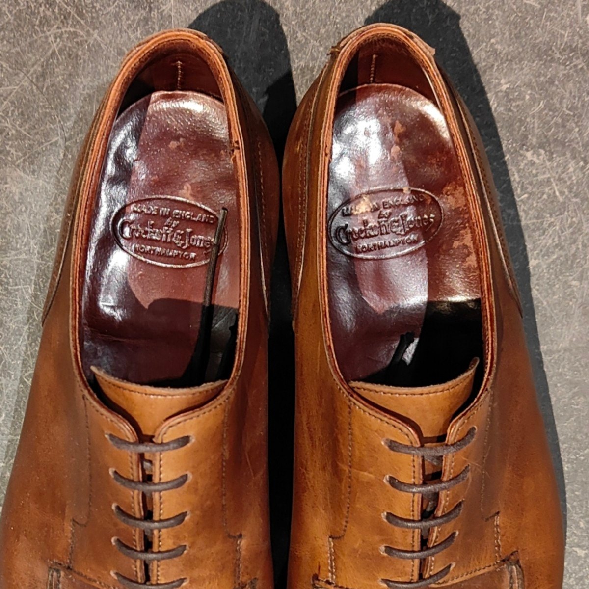 【CROCKETT&JONES】クロケット＆ジョーンズ クラレンドン Uチップ カーフ ブラウン サイズUK7