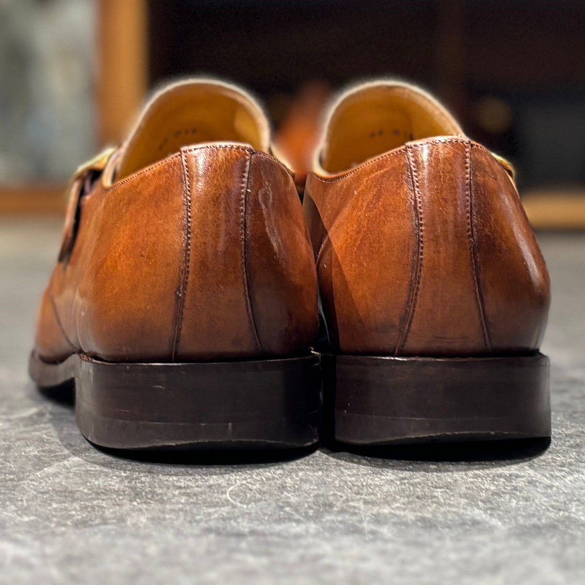 【Lloyd Footwear】ロイドフットウェア 2822ER04 シングルモンク ダイナイトソール  カーフ ブラウン サイズ UK8.5E