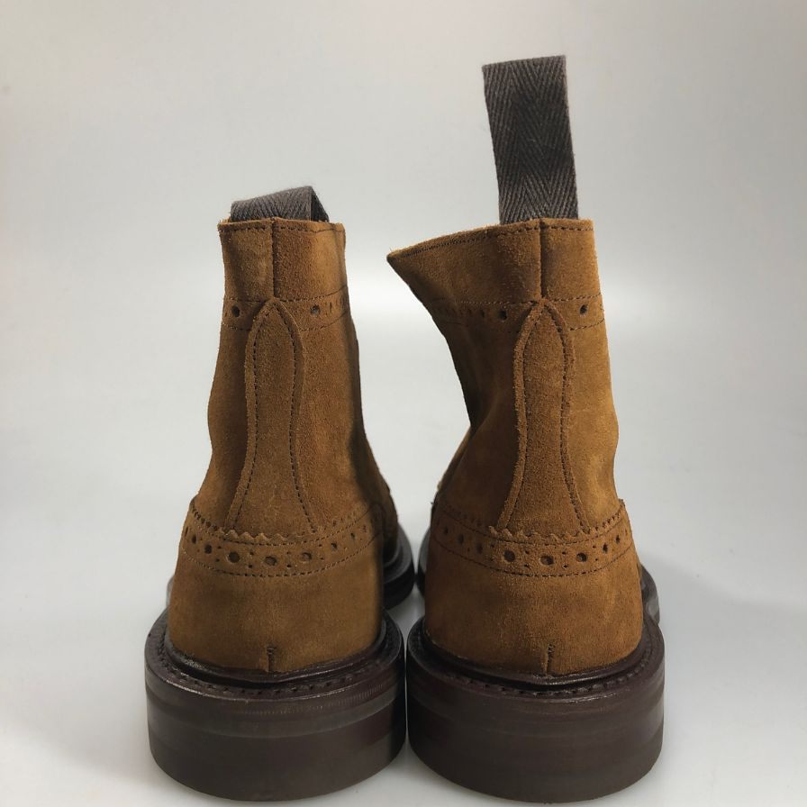 【Tricker’ｓ】トリッカーズ M2508 ウィングチップ スウェード カントリーブーツ メンズ サイズ 7.5 ブラウン