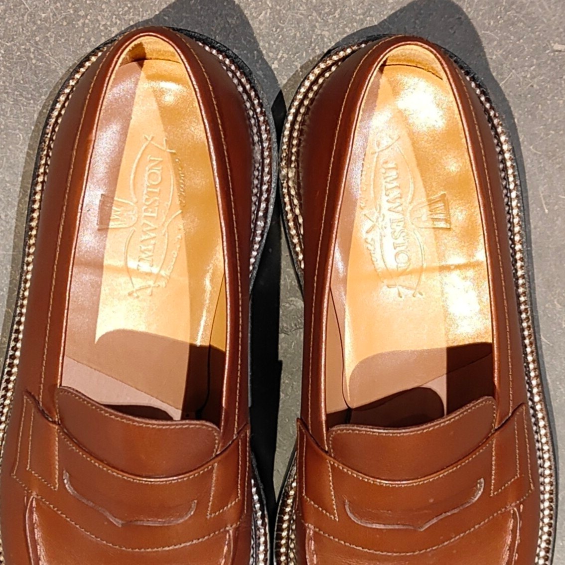 使用数回【J.M.WESTON】ジェイエムウエストン 385 トリプルソール