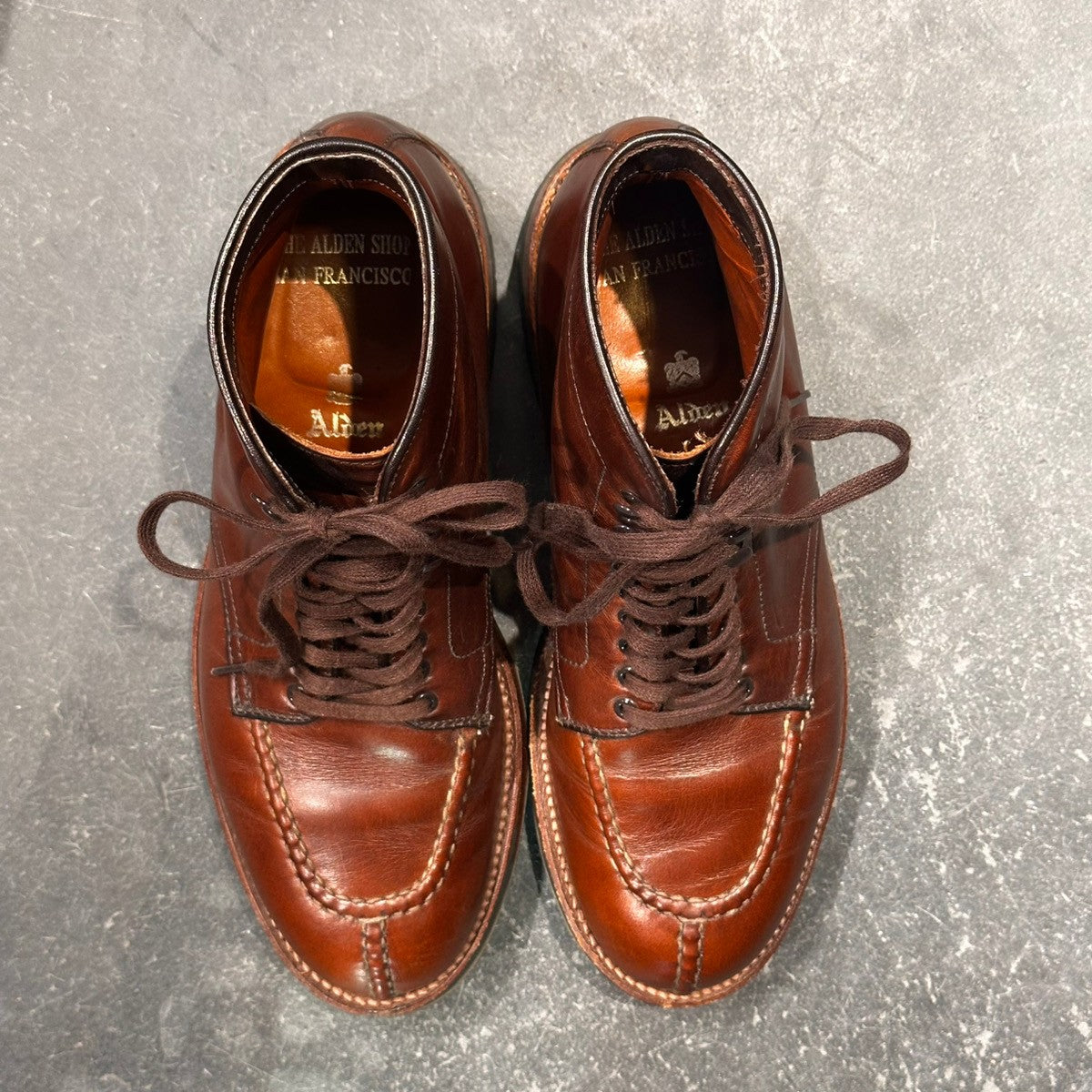 【ALDEN】オールデン D6918HC クロムエクセル タンカーブーツ NST カーフ ブラウン サイズUS6D トゥルーバランスラスト