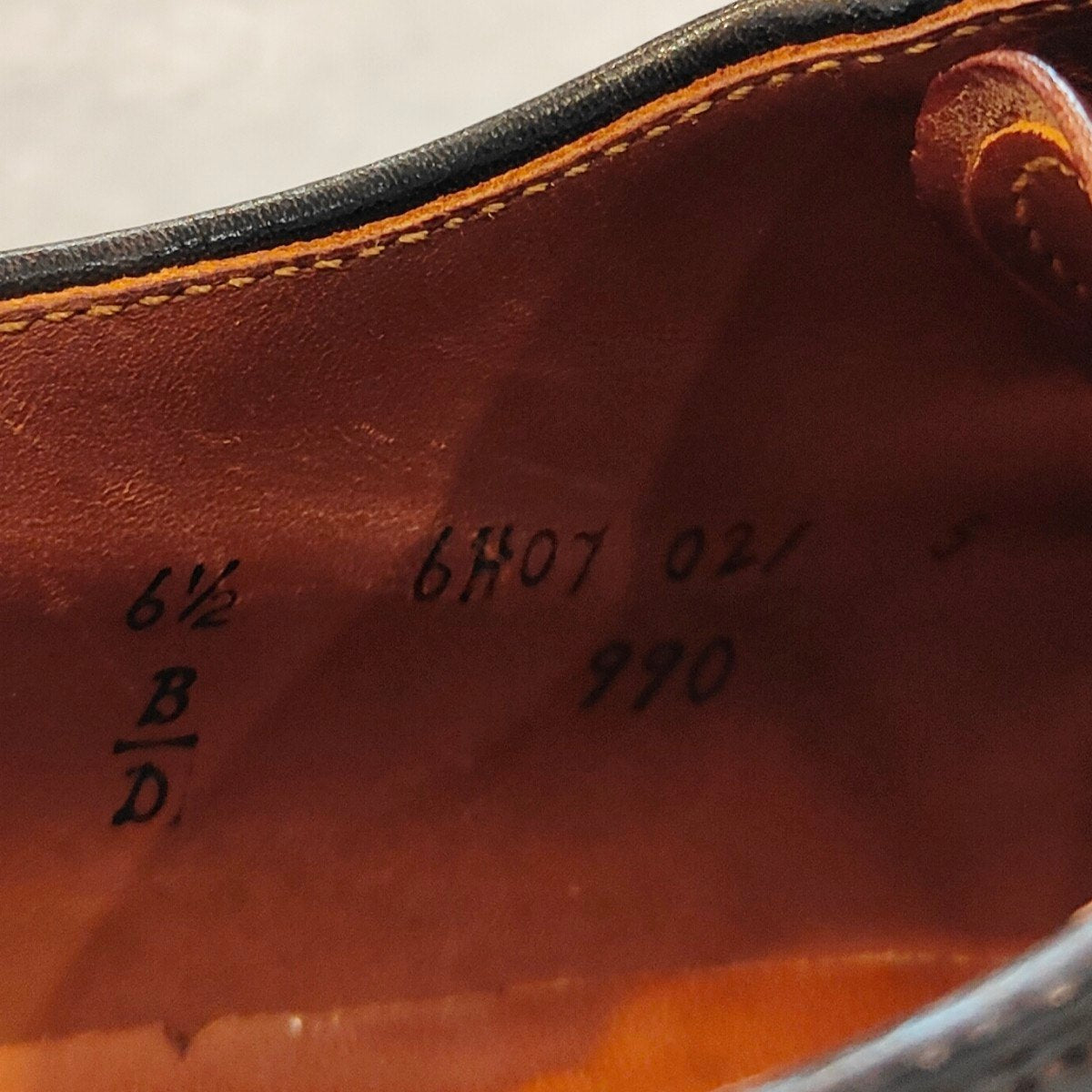 【ALDEN】オールデン 990 プレーントゥ コードバン ダークバーガンディ サイズ US6.5D バリーラスト 参考定価￥236,500-