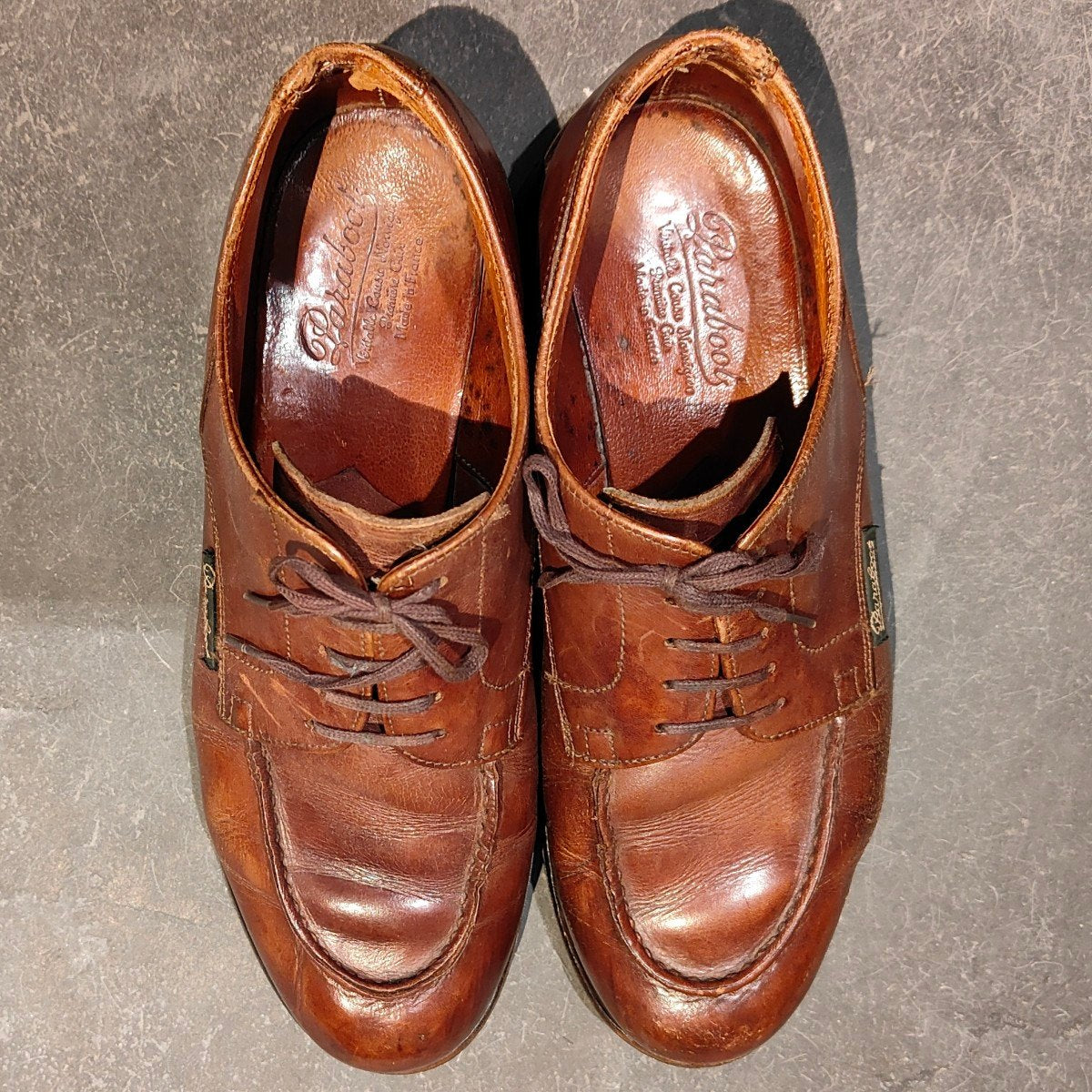 希少【Paraboot】パラブーツ シャンボード デカタグ Uチップ リスレザー マロン サイズ UK8.5 参考定価￥99,000-