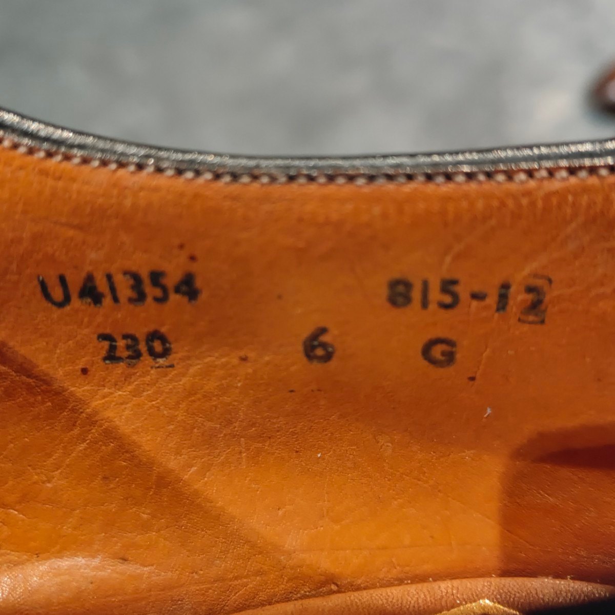 希少 試着程度【CROCKETT&JONES】クロケット&ジョーンズ 旧ロゴ キャップトゥオックスフォード  ブラック サイズUK6G