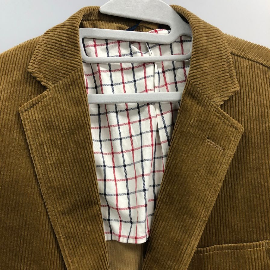 【Brooks Brothers】ブルックスブラザーズ 2B テーラードジャケット コーデュロイ エルボーパッチ ブラウン メンズ サイズ42R