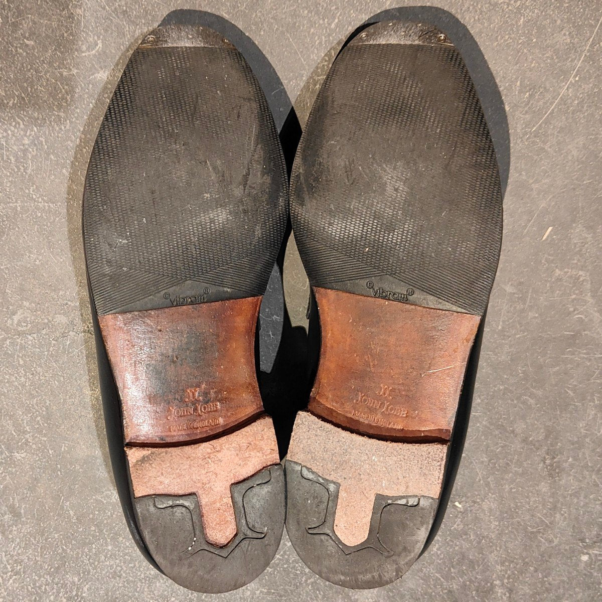 【JOHN LOBB】ジョンロブ ロペス ローファー カーフ ブラックホライトコンビ サイズ UK6.5D 4395ラスト 参考定価￥283,800-
