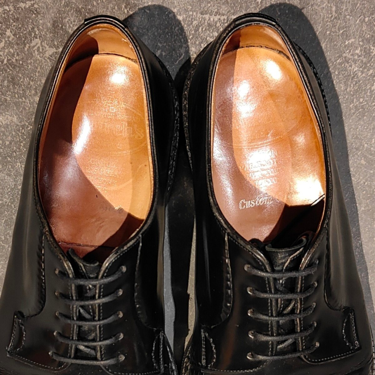 【Church's】チャーチ シャノン プレーントゥ ボリッシュドバインダーカーフ ブラック サイズ UK65F 103ラスト 参考定価￥203,500-