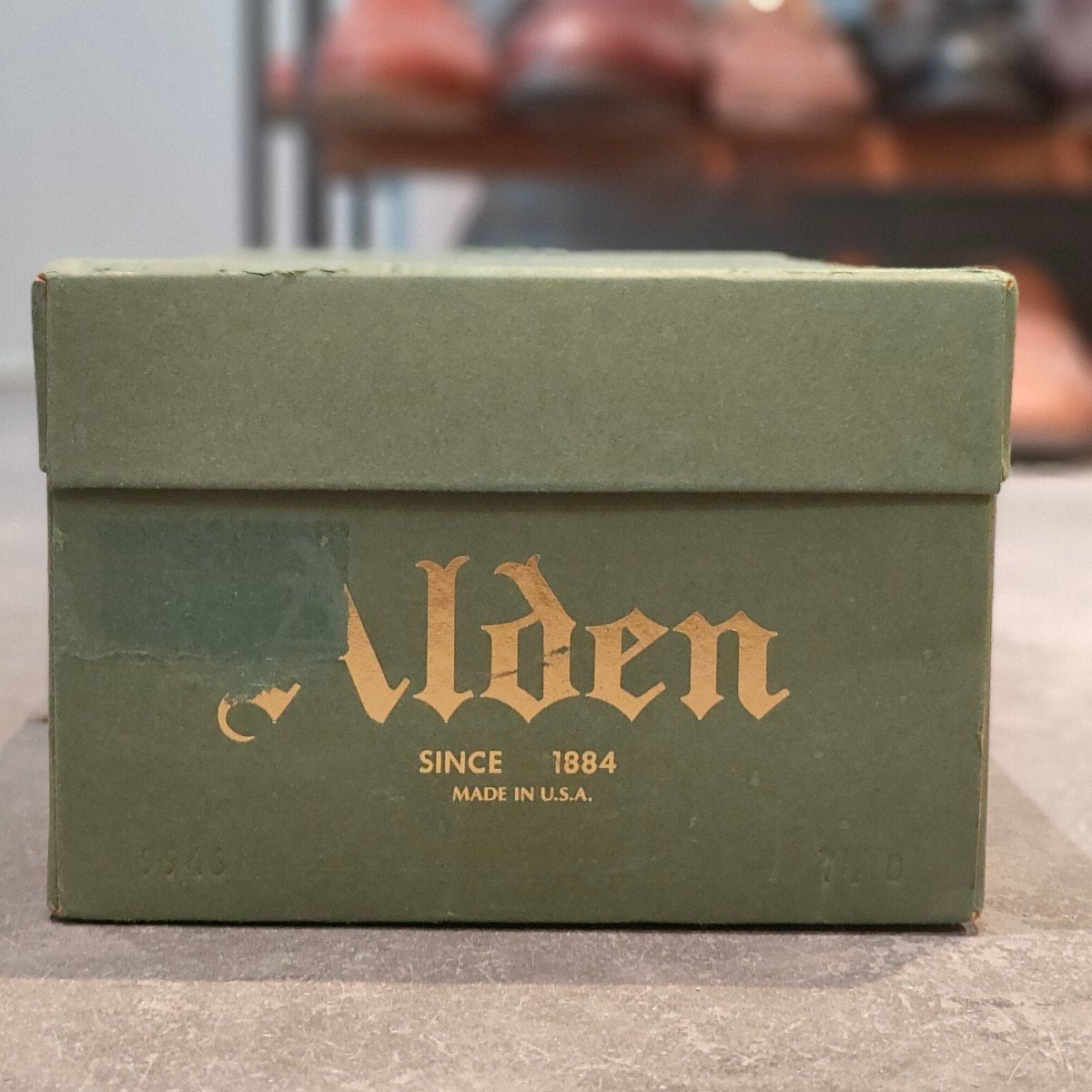 希少 未使用【ALDEN】オールデン ユナイテッドアローズ別注 9946 サドル コードバン ウイスキー  サイズUS7.5D バリーラスト