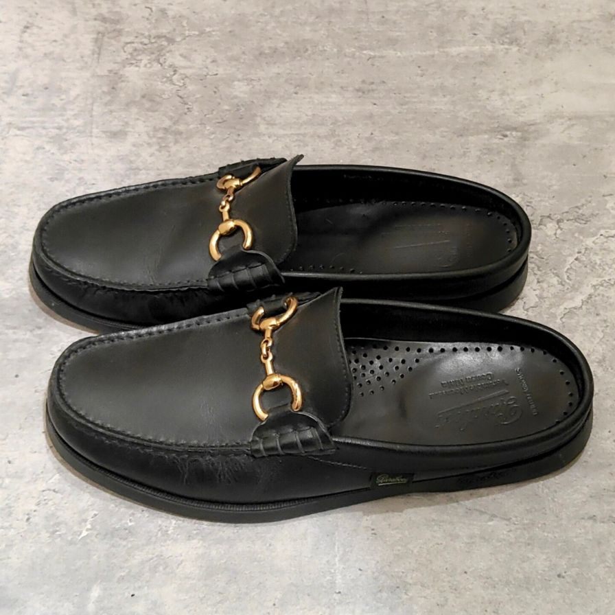 【Paraboot】パラブーツ バハマMORS ホースビット スリッポン カーフ ブラック サイズUK7