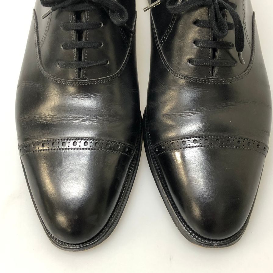 【JOHN LOBB】ジョンロブ レザーシューズ フィリップ2 パンチドキャップトゥ 7000ラスト カーフ メンズ サイズUK7E ブラック