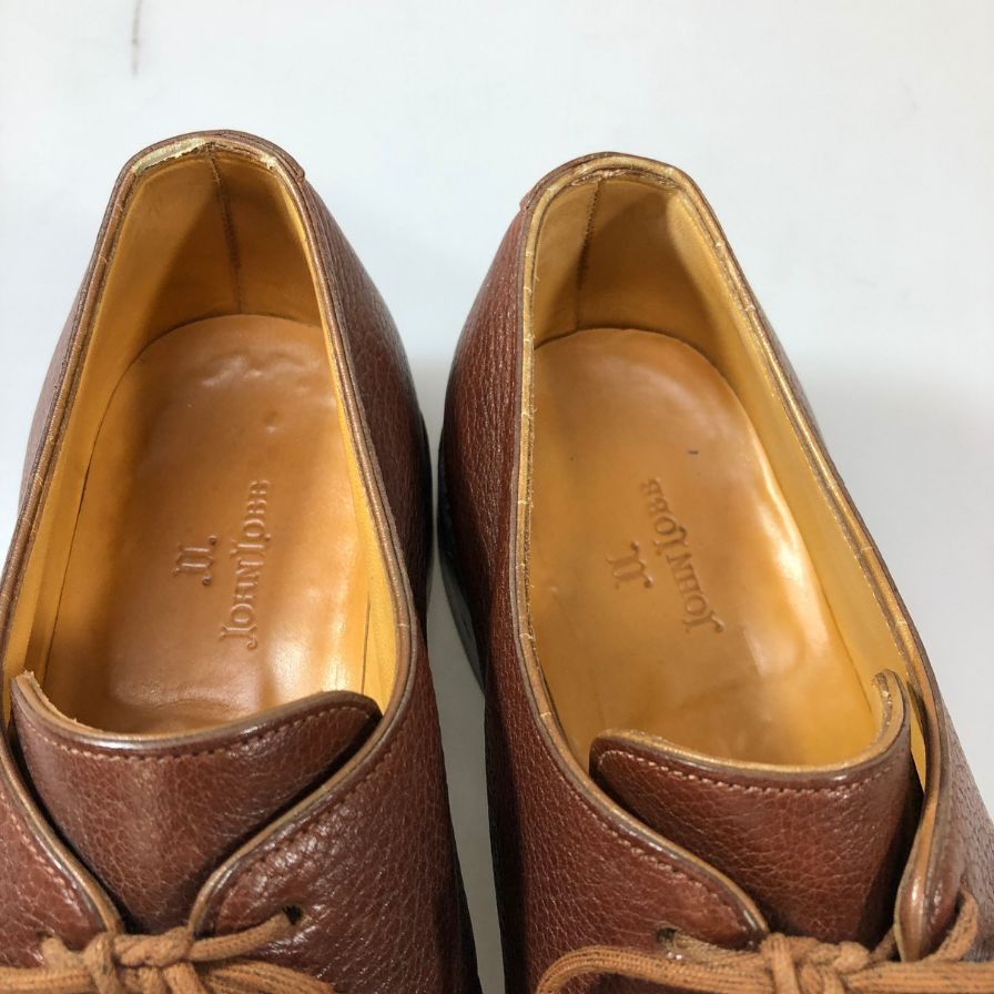 【JOHN LOBB】ジョンロブ YANTAGE プレーントゥ Vフロント 2アイレット グレインレザー ダークバーガンディ 1997イヤーモデル サイズUK6.5EE
