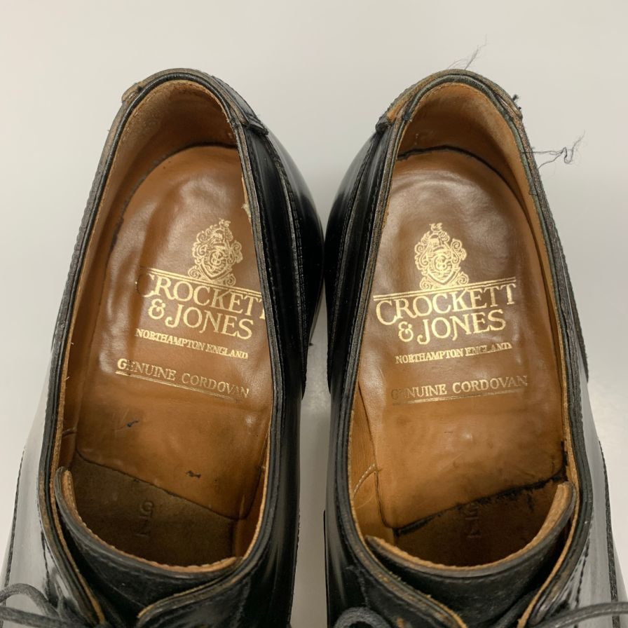 【CROCKETT&JONES】クロケット&ジョーンズ  ビジネスシューズ コードバン ブラック（黒） サイズ 7 ラスト