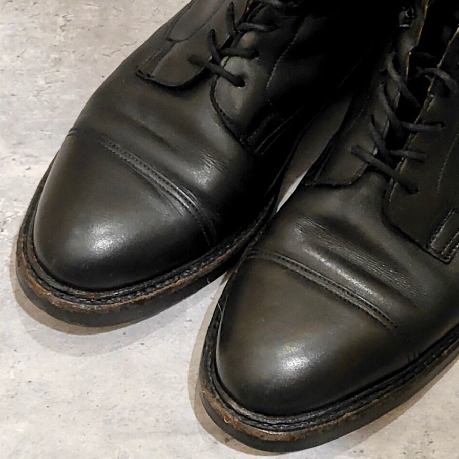 【CROCKETT&JONES】クロケット＆ジョーンズ コニストン キャップトゥ カーフ ブラック サイズUK6.5E