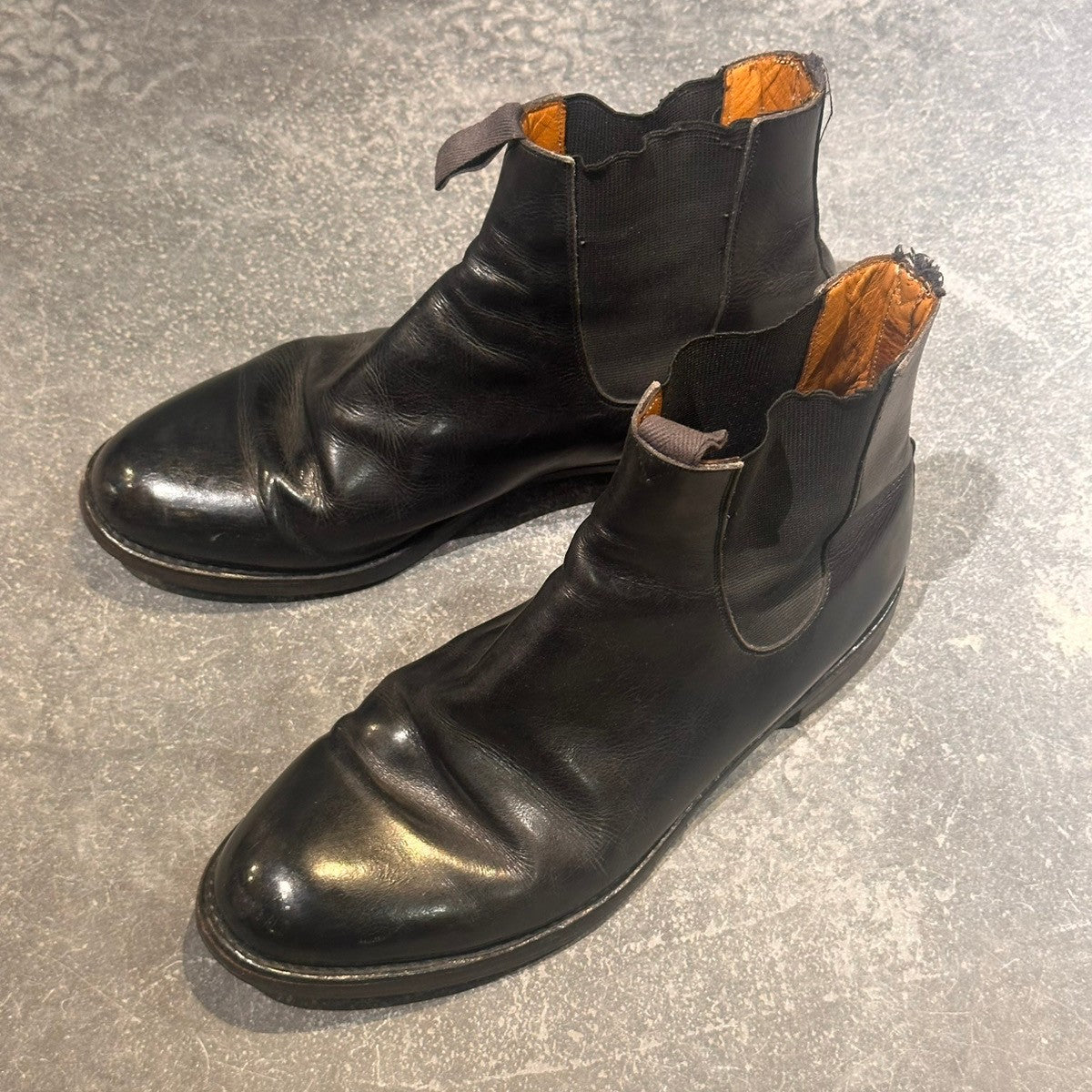 【PARABOOT】パラブーツ  サイドゴアブーツ カーフ ブラック サイズ44