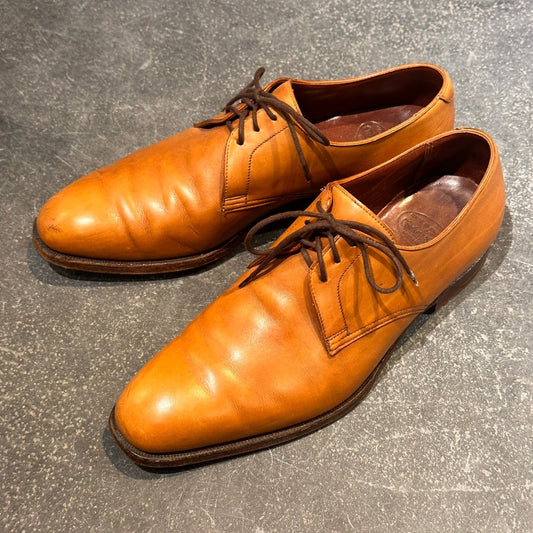 【CROCKETT&JONES】クロケット＆ジョーンズ エイントリー プレーントゥ カーフ ライトブラウン サイズUK6.5E