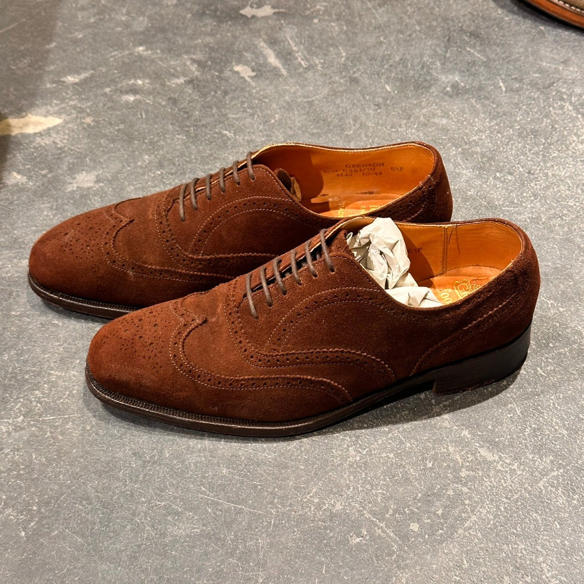 【オンライン限定】【GRENSON】グレンソン 6381 フルブローグ スエード サイズUK6.5F
