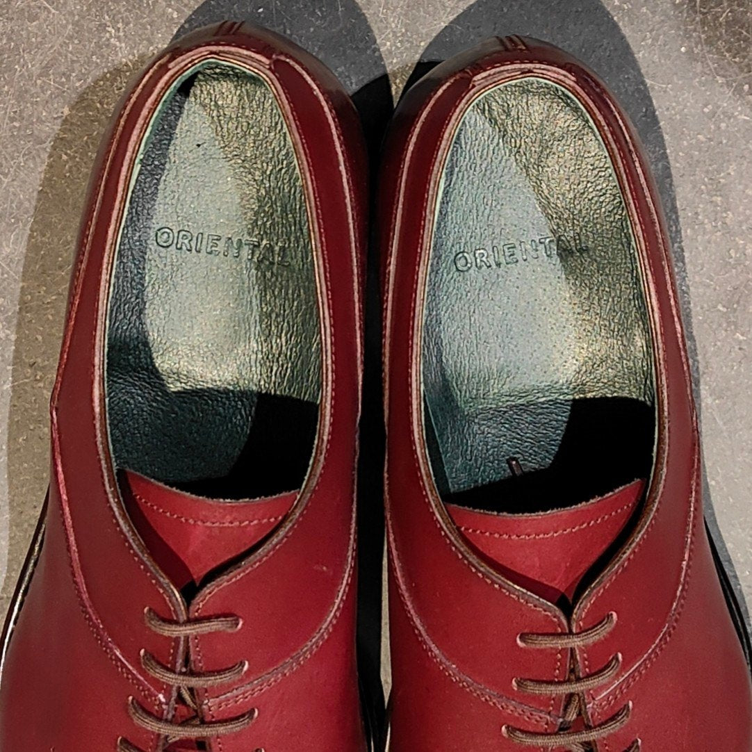 新品未使用【ORIENTAL】オリエンタル 800 ARAN Utah Uチップ カーフ バーガンディ サイズ US7.5