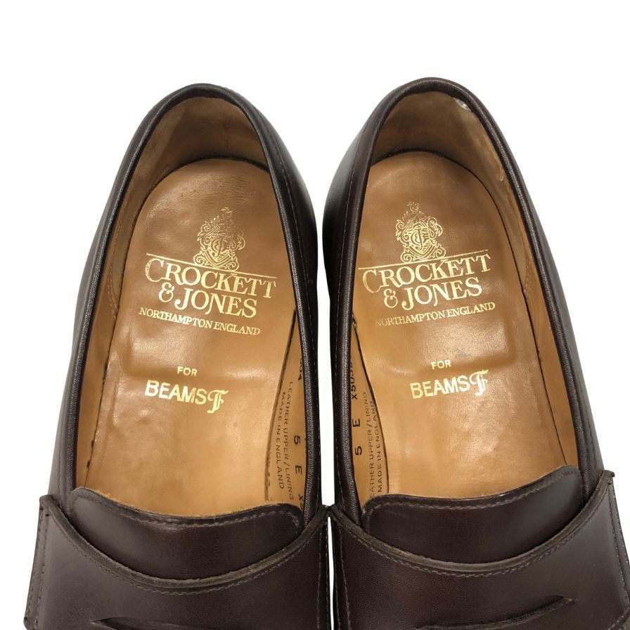 【CROCKETT&JONES】クロケット&ジョーンズ  ローファー  ブラウン（茶系） サイズ 7E ラスト