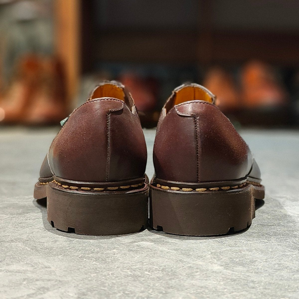 新品未使用【Paraboot】パラブーツ フォトン サイドゴアスリッポン リスレザー カフェ サイズ UK8.5 参考定価￥90,200-