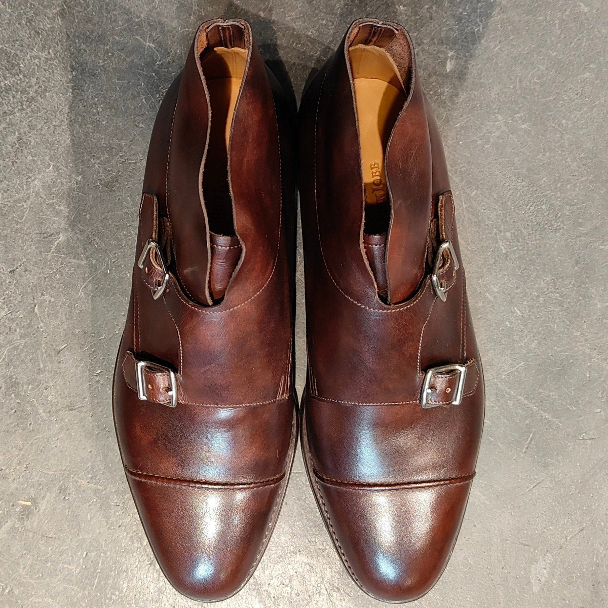 試着程度【JOHN LOBB】ジョンロブ ウィリアム2 ブーツ ミスティカーフ ダークブラウン サイズUK6.5E 9795Rラスト