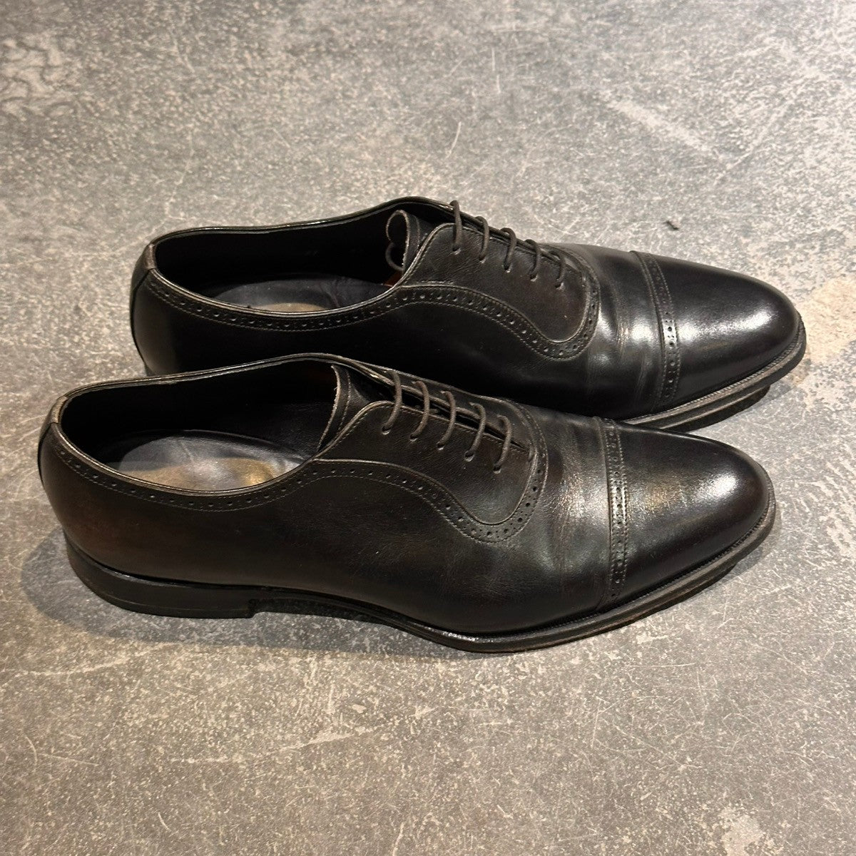 【SHETLAND FOX】シェットランドフォックス アデレード カーフ ブラック サイズUK7.5
