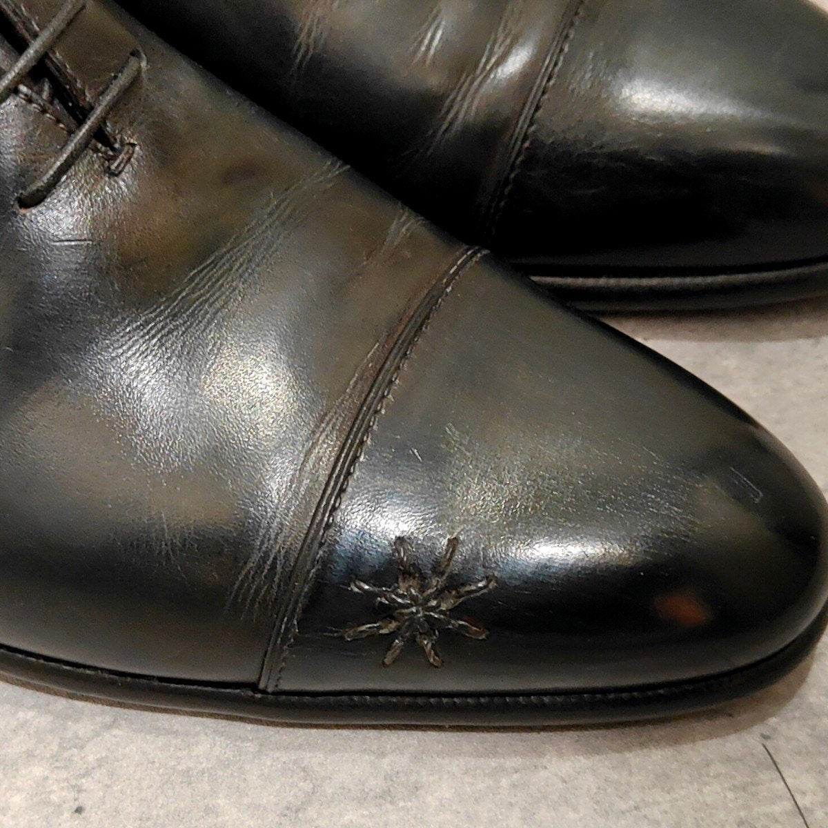 【Berluti】ベルルッティ ストレートチップ ステッチ カーフ グリーンパティーヌ サイズUK6