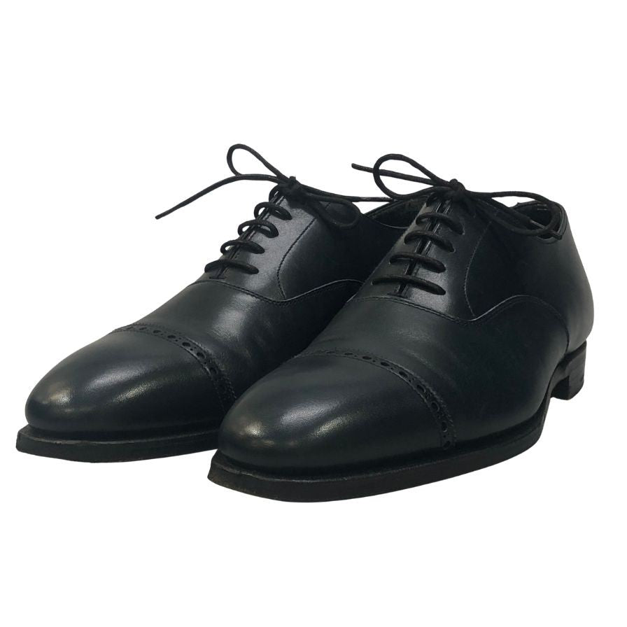 【Crockett & Jones】クロケット&ジョーンズ ストレートチップ レースアップシューズ X28360 メンズ ネイビー サイズ6E