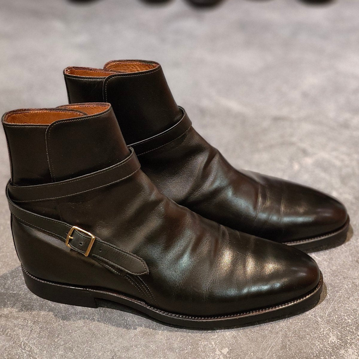 希少 美品【JOHNLOBB】ジョンロブ JODHPUR ジョッパーブーツ カーフ ブラック サイズ UK8E 236ラスト