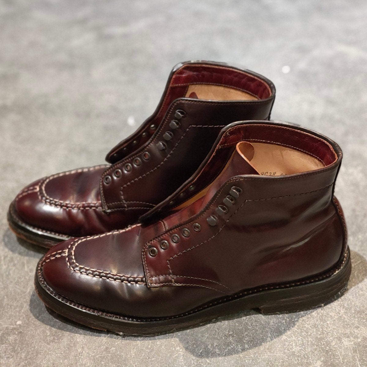 【未使用】オールデン 4545H タンカーブーツ　コードバン 61/2D ALDEN】オールデン 4545H タンカーブーツ コードバン ダーク
