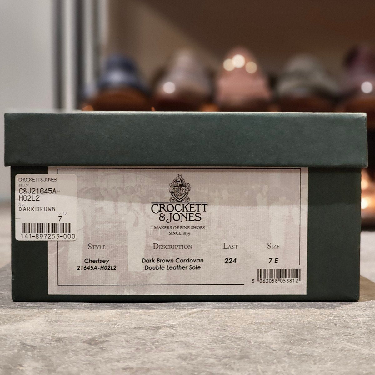 希少 新品未使用【CROCKETT&JONES】クロケット&ジョーンズ チャートシー チャッカブーツ コードバン ダークブラウン サイズUK7E 224ラスト