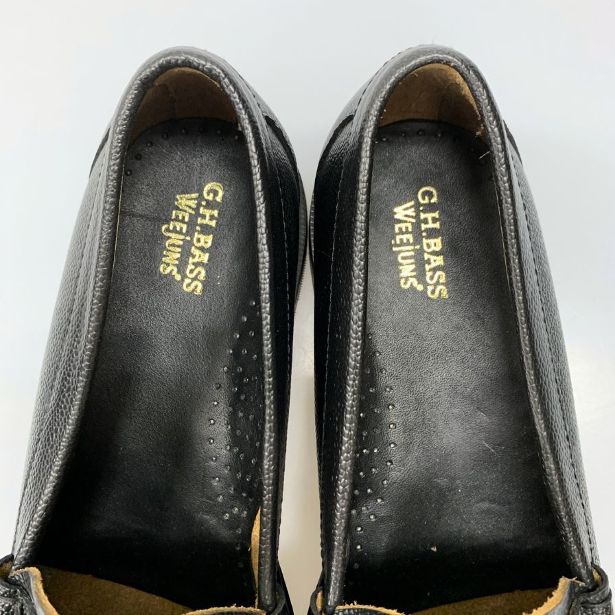 【G.H.Bass&Co.】ジーエイチバス  ローファー シボレザー ブラック（黒） サイズ 10.5 ラスト