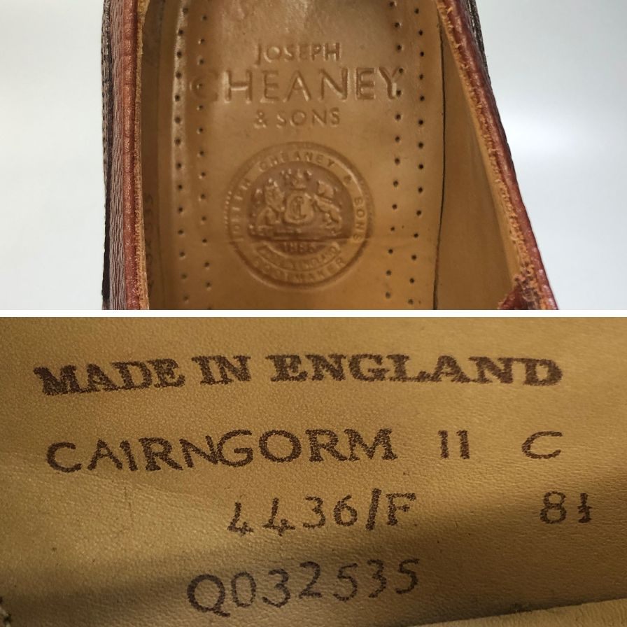 【Joseph Cheaney】ジョセフチーニー  ビジネスシューズ グレインカーフ ブラウン（茶系） サイズ 8.5 ラスト