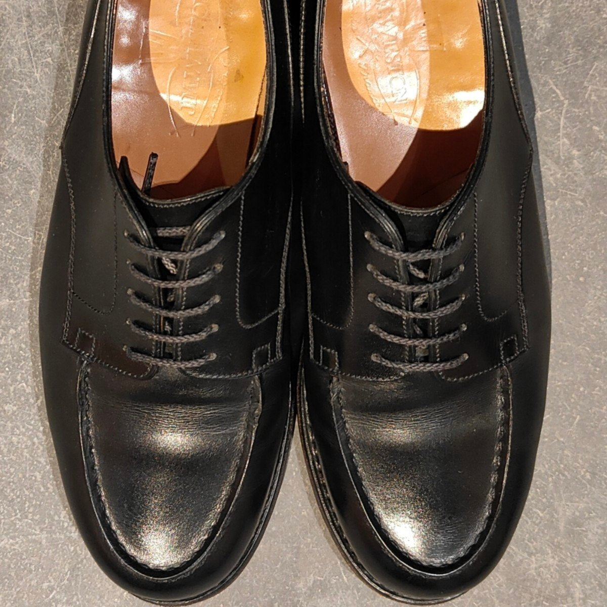 美品 【J.M.WESTON】ジェイエムウエストン 641 ゴルフ Uチップ ボックスカーフ ブラック サイズ UK6E 31ラスト 参考定価￥187,000-