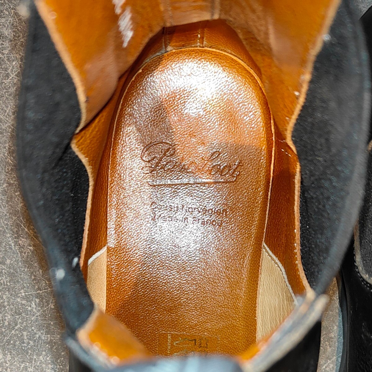 【PARABOOT】パラブーツ マネージ サイドゴアブーツ リスレザー ブラック サイズUK7