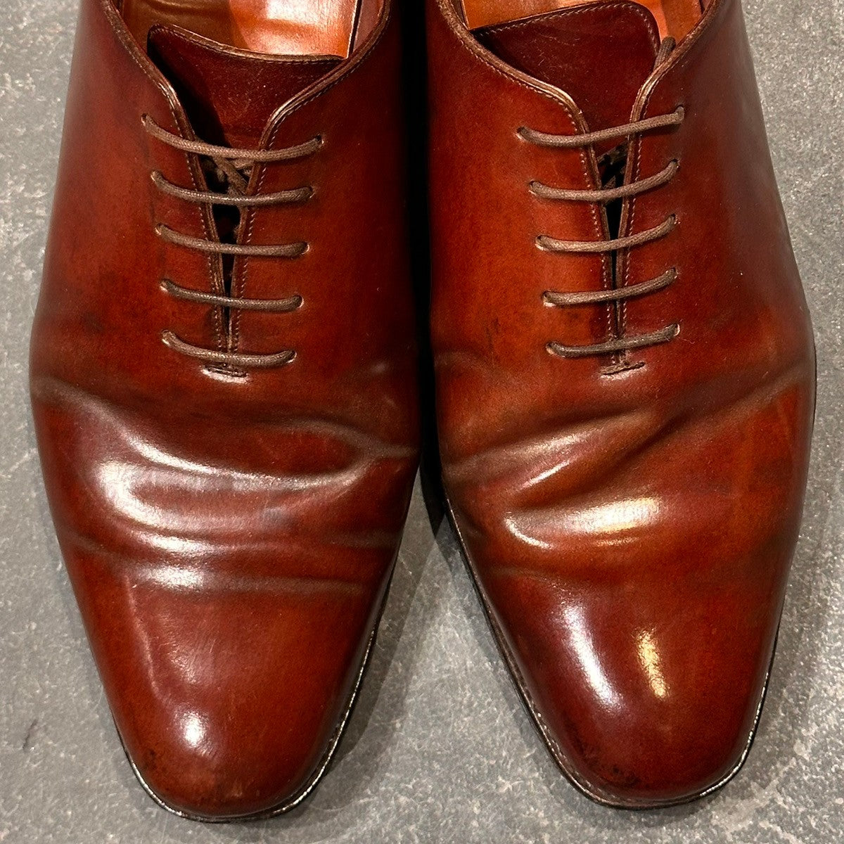 【MEERMIN】メルミン ホールカット コードバン バーガンディ サイズUK6
