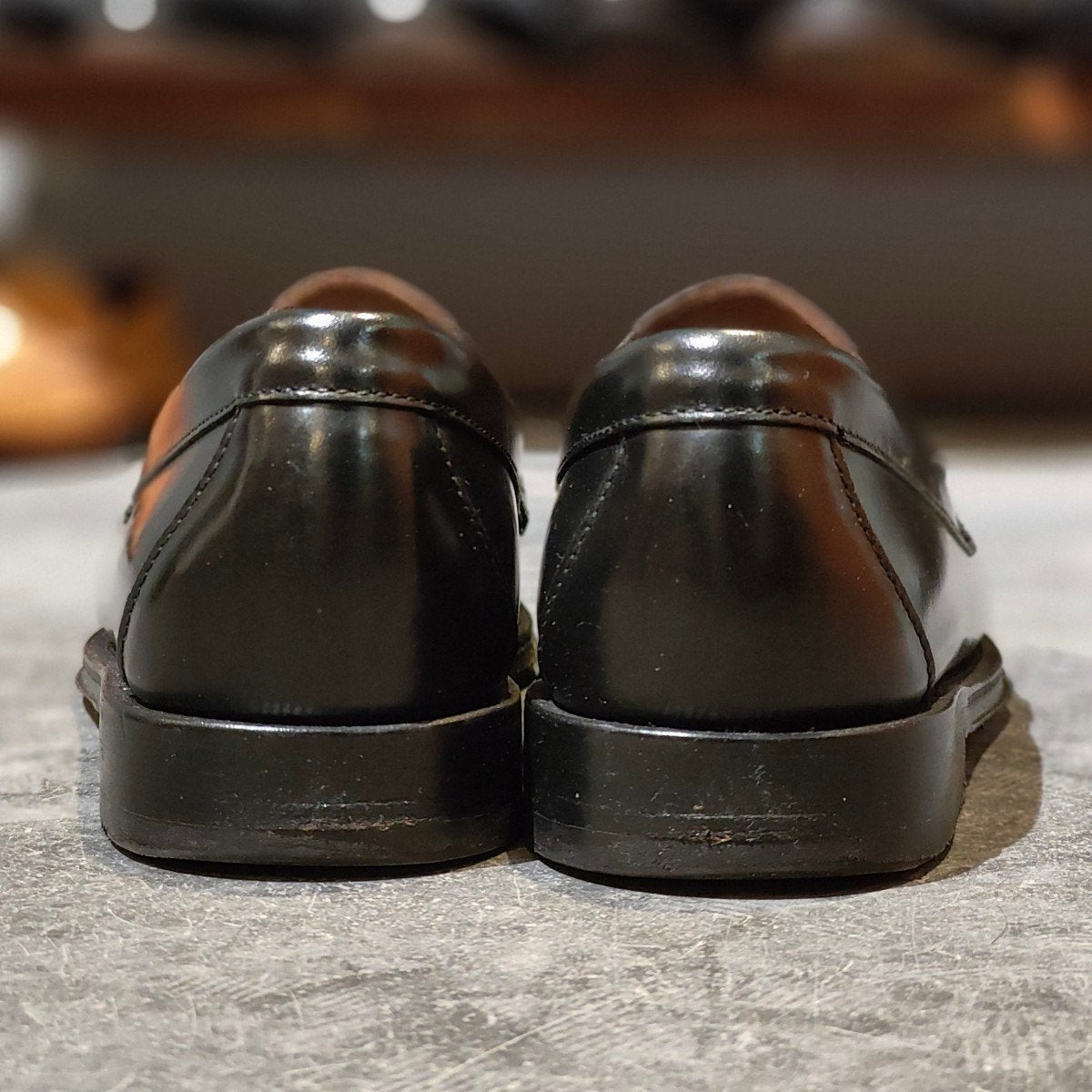 美品【G.H.Bass&Co. 】 ジーエイチバス 11035H ラーソン ローファー ブラック サイズ US7.5