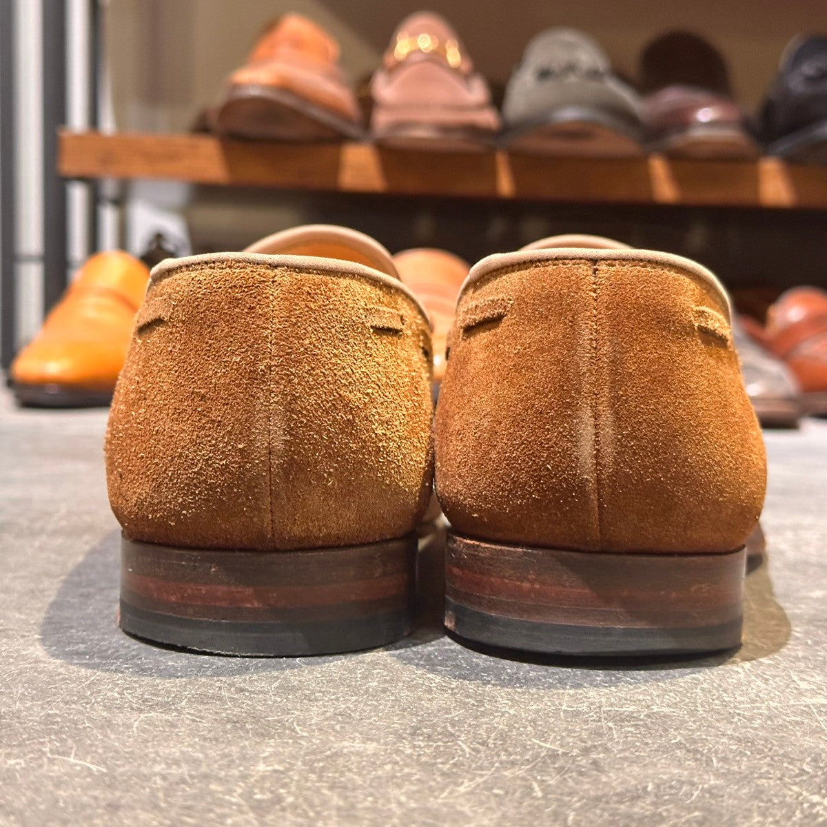 【CROCKETT&JONES】クロケット&ジョーンズ ウェンドーバー タッセルローファー スエード ブラウン サイズUK7E 375ラスト