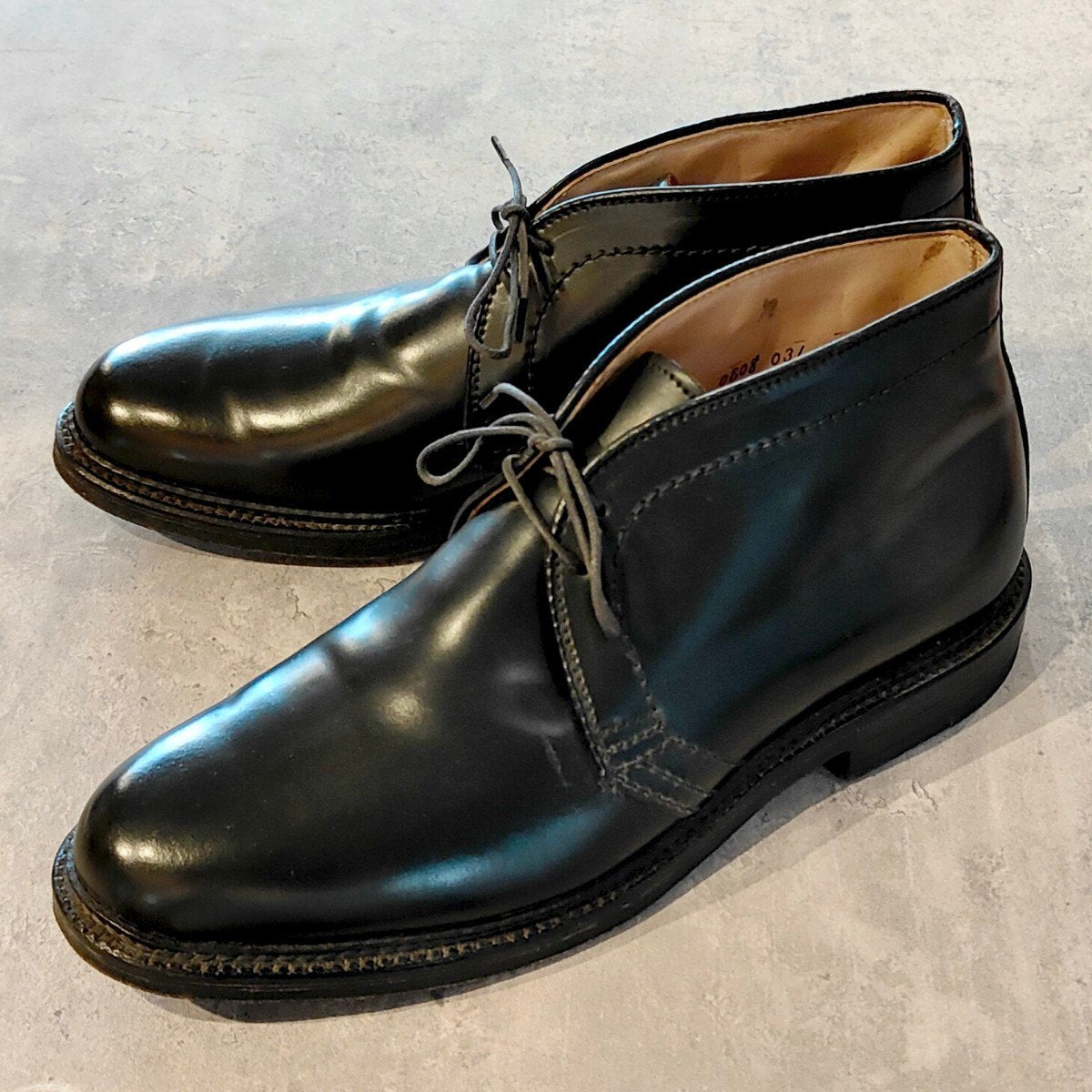 使用数回【ALDEN】オールデン 1359 チャッカブーツ コードバン ブラック サイズUS7.5D バリーラスト参考定価￥242,000-