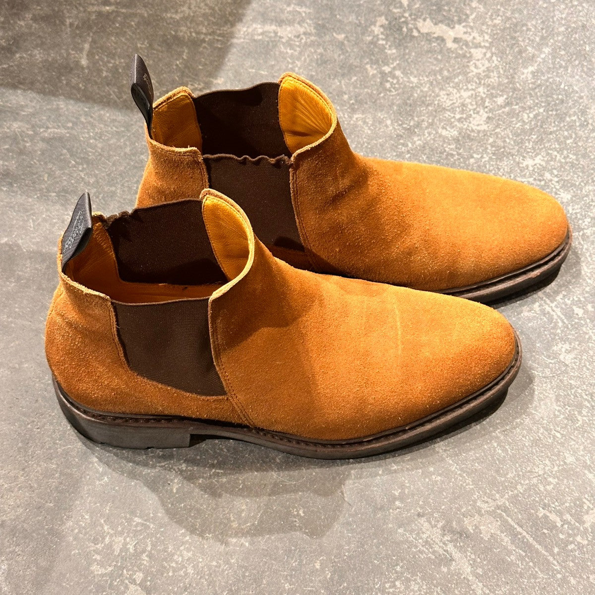 【PARABOOT】パラブーツ シャンフォート サイドゴアブーツ スエード ブラウン サイズUK6.5