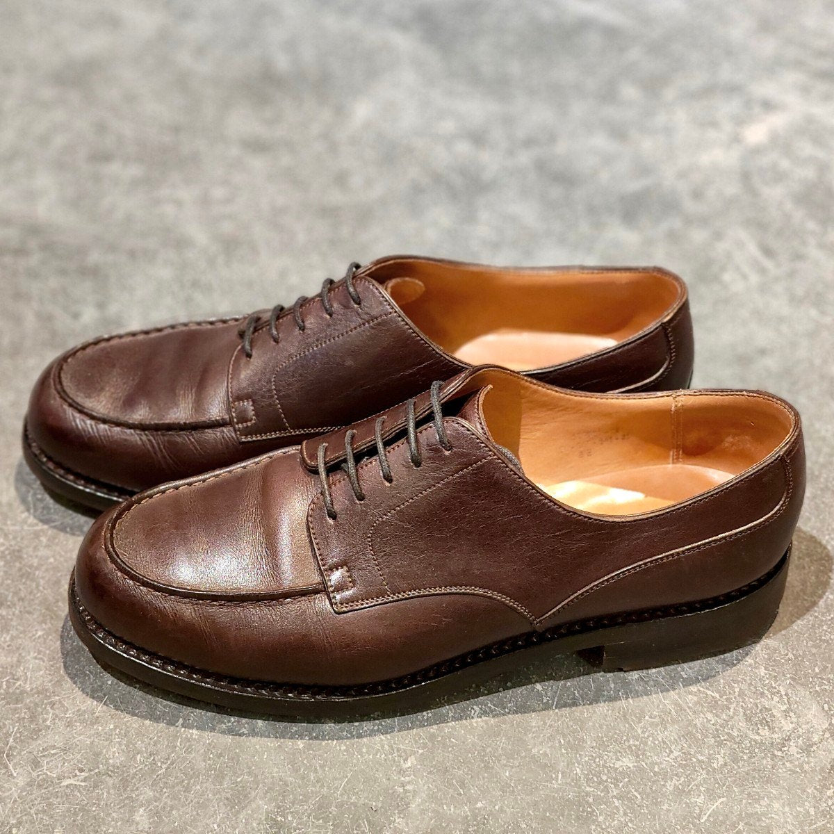 美品【J.M.WESTON】ジェイエムウエストン 641 ゴルフ Uチップ ボックスカーフ ダークブラウン サイズ UK8E 31ラスト 参考定価￥187,000-