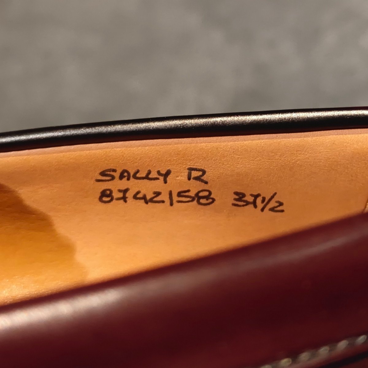 試着程度【Church's】チャーチ サリーR  ローファー ポリッシュドバインダーカーフ バーガンディ レディース サイズ37.5