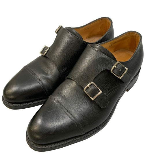 【JOHN LOBB】ジョンロブ レザーシューズ ダブルモンク ウィリアム グレインレザー ブラック サイズUK6.5 メンズ
