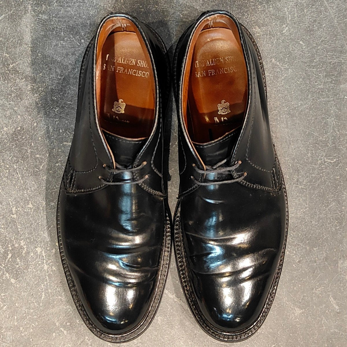 美品【ALDEN】オールデン 1340 チャッカブーツ コードバン ブラック サイズ US7.5D バリーラスト 参考定価￥225,000-