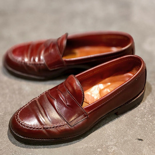 【ALDEN】オールデン 986 ペニーローファー コードバン ダークバーガンディ サイズ US7D バンラスト